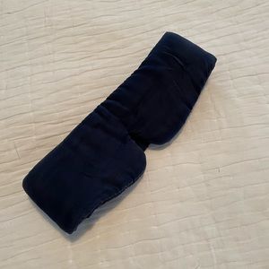 Lunya washable silk sleep mask - deep blue OS